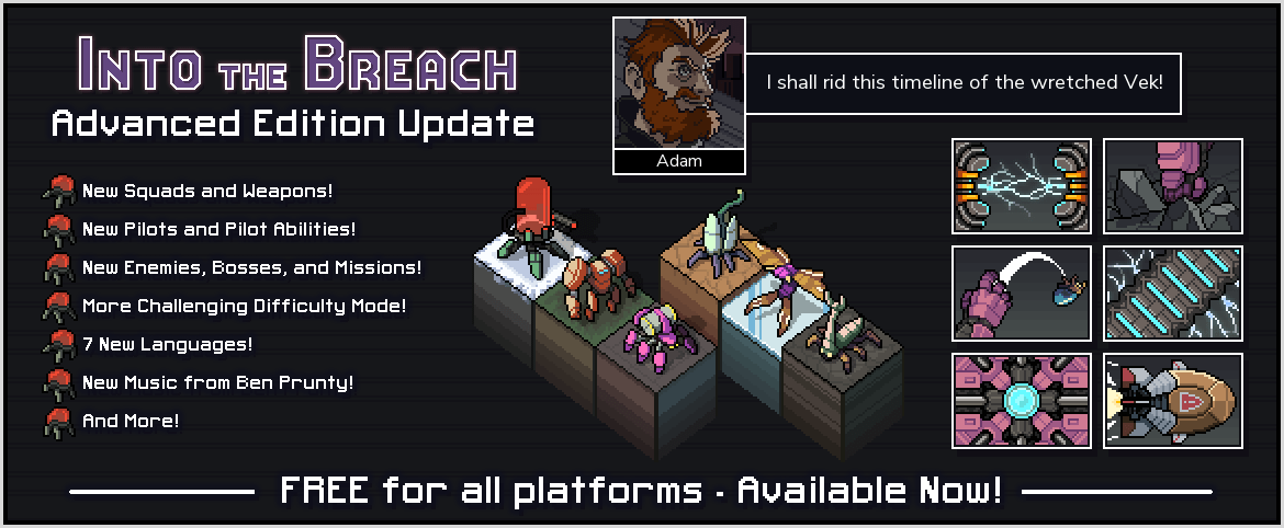 Into the Breach Advanced Edition is now available
